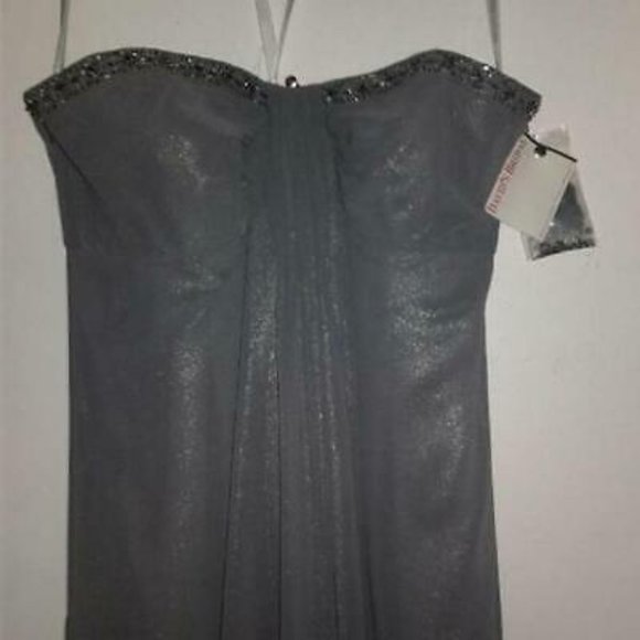 David's Bridal Dress Color: Pewter / Silver OBO - Picture 1 of 6